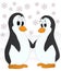 Cartoon of a pair of Antarctic penguins