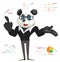 Cartoon Panda-Business Concept