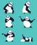 Cartoon Panda set.