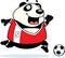 Cartoon Panda Soccer