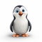 Cartoon Penguin With Big Eyes - Pixar-style 3d Illustration