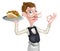 Cartoon Perfect Kebab Pita Waiter