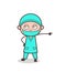 Cartoon Physician Doctor in Aggressive Mood Vector Illustration