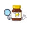 Cartoon picture of bottle vitamin c Detective using tools