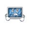 A cartoon picture of digital timer showing an angry face