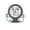 A cartoon picture style of pressure gauge having a mad face