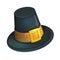 Cartoon pilgrim hat