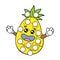cartoon pineapple for toddlers: patches or dot marker pages