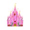 Cartoon pink castle