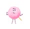 Cartoon pinky candy floss character, candy cotton