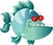 Cartoon Piranha