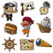 Cartoon pirate icon