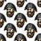 Cartoon pirate seamless pattern background