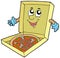 Cartoon pizza box