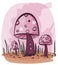 Cartoon poison mushroom