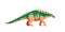 Cartoon Polacanthus dinosaur comical character