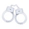 Cartoon police steel bracelets handcuffs