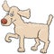 Cartoon poodle dog pet animal character