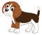 Cartoon puppy standing