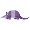 Cartoon purple Armadillo