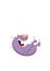 Cartoon of a purple coloured animal laughing