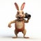 Cartoon Rabbit With Camera: A Photo-realistic And Expressive 3d Animation