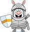 Cartoon Rabbit Knight Idea