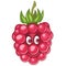 Cartoon raspberry character
