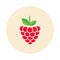 Cartoon raspberry icon vector