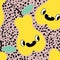 Cartoon retro fruit seamless pears pattern for wrapping paper and kids clothes print and festive accessories