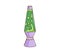 Cartoon retro groovy hippie magma lantern lamp