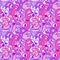 Cartoon retro monsters seamless Halloween pattern for wrapping paper and fabrics and linens and kids