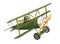 Cartoon Retro Plane. Like a toy. EPS-10 vector format