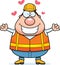 Cartoon Road Worker Hug