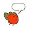 cartoon robin with speech bubble