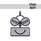 Cartoon Robot Face Cunning Cute Emotion Chat Bot Icon