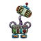 Cartoon Robot Vector Image Funny Character