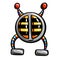 Cartoon Robot Vector Image Funny Character