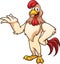 Cartoon rooster