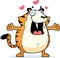 Cartoon Saber-Toothed Tiger Hug