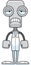 Cartoon Sad Doctor Robot