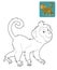 Cartoon safari - coloring page for the children