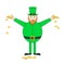 Cartoon saint Patrick character