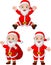 Cartoon Santa Clauses collection set