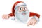 Cartoon Santa Pointing