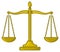 Cartoon Scales of Justice