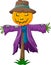 Cartoon scarecrow character