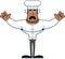 Cartoon Scared Chef