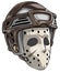 Cartoon scary goalie hockey mask with helmet