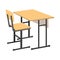 Cartoon School Desk icon. Isolated Vector illustration